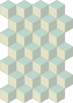 Cementiles Cubic Iceberg шестиугольник