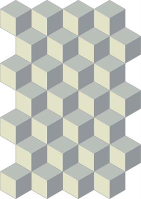 Cementiles Cubic Platino шестиугольник